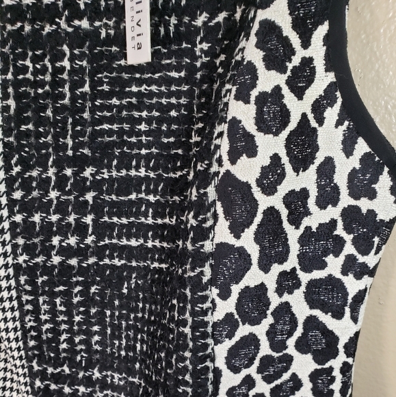 Alice + Olivia Clyde Pattern Mix Wool Blend Shift Dress-Size 14 (NWT) - Picture 5 of 7